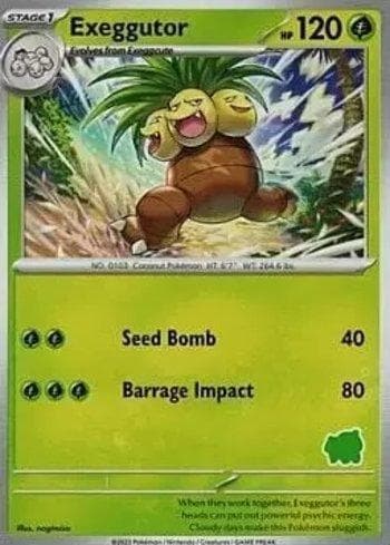Carta Exeggutor (007/012) do set Liga BR — MFBB — Pokémon TCG | Bynx