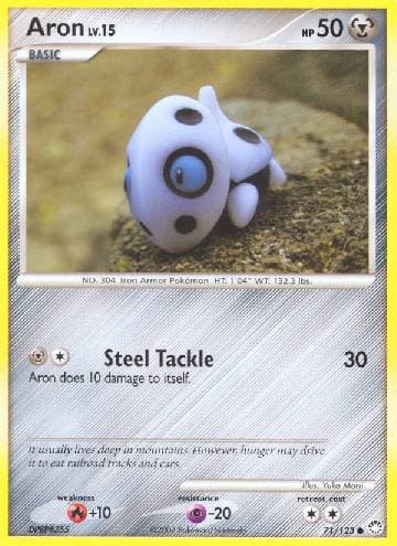 Carta Aron (71/123) do set Tesouros Misteriosos — Pokémon TCG | Bynx