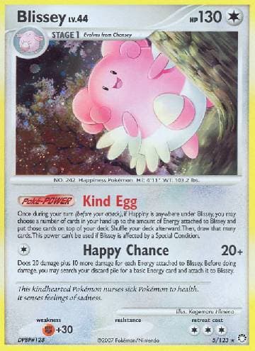 Carta Blissey (5/123) do set Tesouros Misteriosos — Pokémon TCG | Bynx