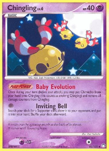 Carta Chingling (42/123) do set Tesouros Misteriosos — Pokémon TCG | Bynx