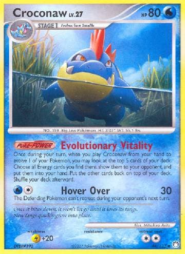 Carta Croconaw (44/123) do set Tesouros Misteriosos — Pokémon TCG | Bynx