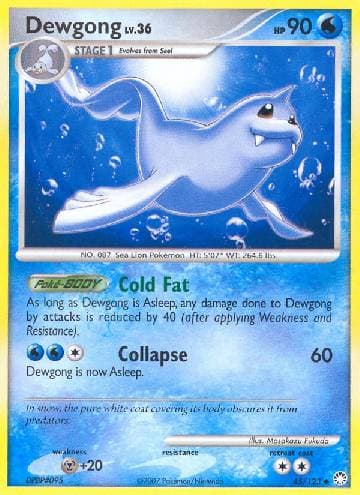 Carta Dewgong (45/123) do set Tesouros Misteriosos — Pokémon TCG | Bynx