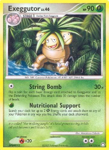 Carta Exeggutor (24/123) do set Tesouros Misteriosos — Pokémon TCG | Bynx