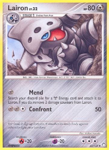 Carta Lairon (53/123) do set Tesouros Misteriosos — Pokémon TCG | Bynx