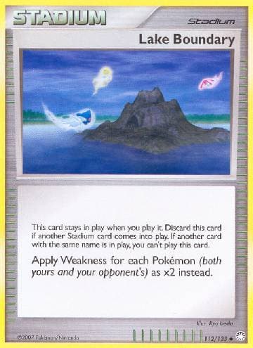 Carta Lake Boundary (112/123) do set Tesouros Misteriosos — Pokémon TCG | Bynx