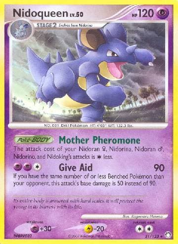 Carta Nidoqueen (31/123) do set Tesouros Misteriosos — Pokémon TCG | Bynx