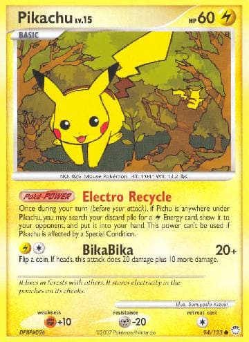 Pikachu (94/123) — Tesouros Misteriosos