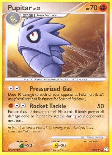 Carta Pupitar (59/123) do set Tesouros Misteriosos — Pokémon TCG | Bynx