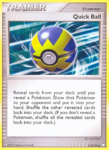Carta Quick Ball (114/123) do set Tesouros Misteriosos — Pokémon TCG | Bynx