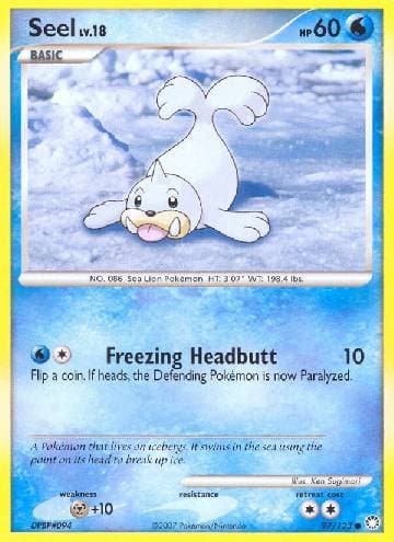Carta Seel (97/123) do set Tesouros Misteriosos — Pokémon TCG | Bynx