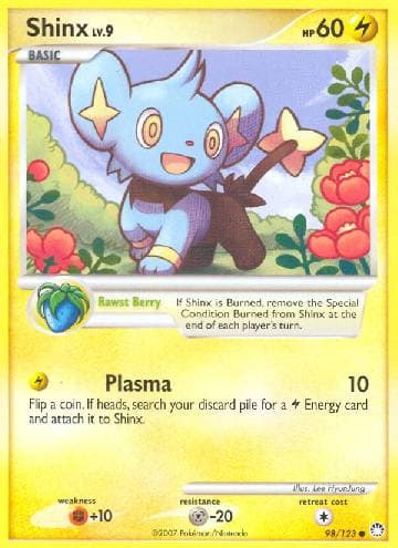 Carta Shinx (98/123) do set Tesouros Misteriosos — Pokémon TCG | Bynx