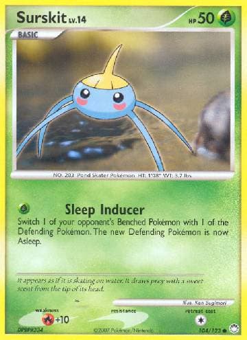 Carta Surskit (104/123) do set Tesouros Misteriosos — Pokémon TCG | Bynx