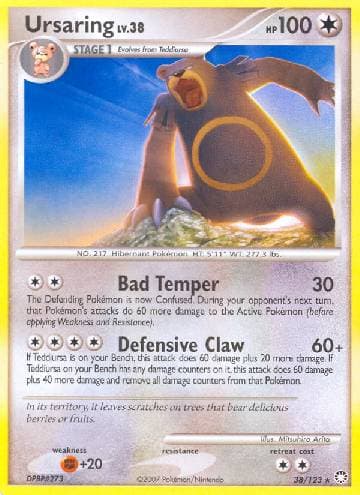 Carta Ursaring (38/123) do set Tesouros Misteriosos — Pokémon TCG | Bynx