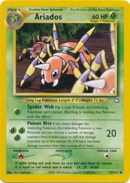 Carta Ariados (27/111) do set Neo Genesis — Pokémon TCG | Bynx
