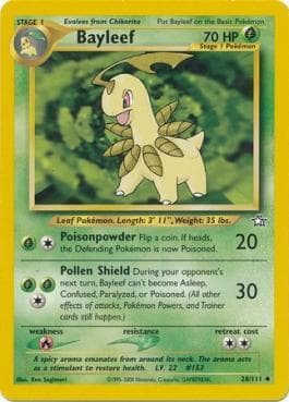 Carta Bayleef (28/111) do set Neo Genesis — Pokémon TCG | Bynx