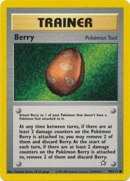Carta Berry (99/111) do set Neo Genesis — Pokémon TCG | Bynx