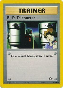 Carta Bill's Teleporter (91/111) do set Neo Genesis — Pokémon TCG | Bynx