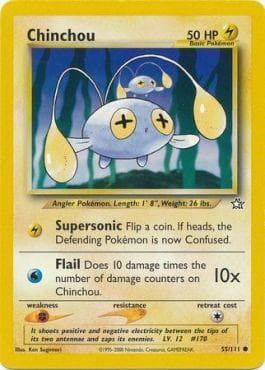 Carta Chinchou (55/111) do set Neo Genesis — Pokémon TCG | Bynx