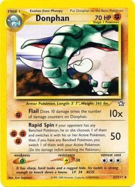 Carta Donphan (21/111) do set Neo Genesis — Pokémon TCG | Bynx