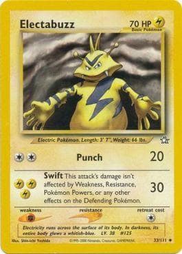 Carta Electabuzz (33/111) do set Neo Genesis — Pokémon TCG | Bynx