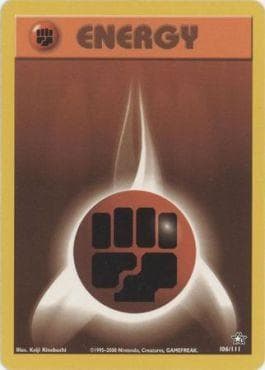 Carta Fighting Energy (106/111) do set Neo Genesis — Pokémon TCG | Bynx