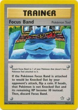 Carta Focus Band (86/111) do set Neo Genesis — Pokémon TCG | Bynx