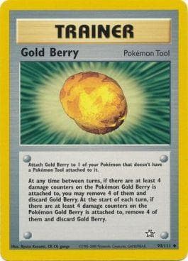 Carta Gold Berry (93/111) do set Neo Genesis — Pokémon TCG | Bynx