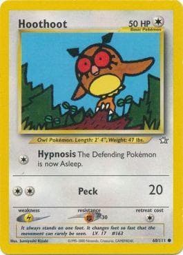 Carta Hoothoot (60/111) do set Neo Genesis — Pokémon TCG | Bynx