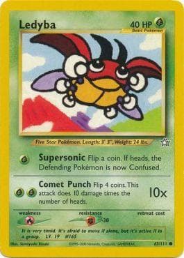 Carta Ledyba (63/111) do set Neo Genesis — Pokémon TCG | Bynx