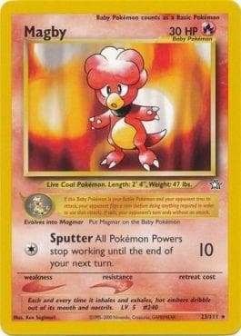 Carta Magby (23/111) do set Neo Genesis — Pokémon TCG | Bynx