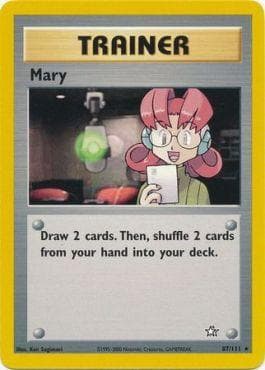 Carta Mary (87/111) do set Neo Genesis — Pokémon TCG | Bynx