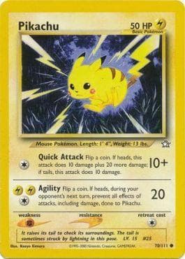 Carta Pikachu (70/111) do set Neo Genesis — Pokémon TCG | Bynx