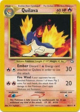 Carta Quilava (46/111) do set Neo Genesis — Pokémon TCG | Bynx
