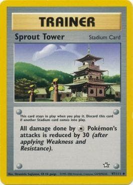 Carta Sprout Tower (97/111) do set Neo Genesis — Pokémon TCG | Bynx