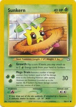Carta Sunkern (78/111) do set Neo Genesis — Pokémon TCG | Bynx