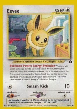 Carta Eevee (38/75) do set Neo Discovery — Pokémon TCG | Bynx