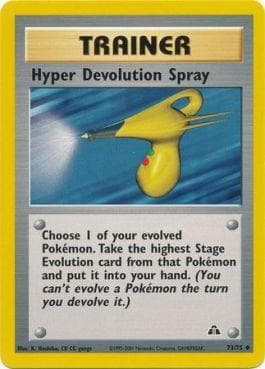 Carta Hyper Devolution Spray (73/75) do set Neo Discovery — Pokémon TCG | Bynx
