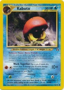 Carta Kabuto (56/75) do set Neo Discovery — Pokémon TCG | Bynx