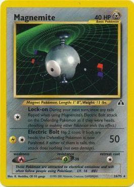 Carta Magnemite (26/75) do set Neo Discovery — Pokémon TCG | Bynx