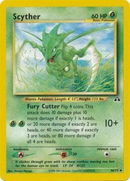 Carta Scyther (46/75) do set Neo Discovery — Pokémon TCG | Bynx
