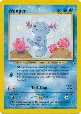 Carta Wooper (71/75) do set Neo Discovery — Pokémon TCG | Bynx
