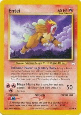 Carta Entei (17/64) do set Neo Revelation — Pokémon TCG | Bynx
