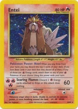 Carta Entei (6/64) do set Neo Revelation — Pokémon TCG | Bynx