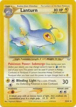 Carta Lanturn (32/64) do set Neo Revelation — Pokémon TCG | Bynx