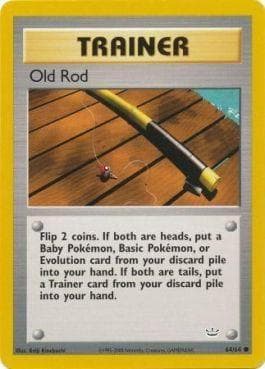 Carta Old Rod (64/64) do set Neo Revelation — Pokémon TCG | Bynx