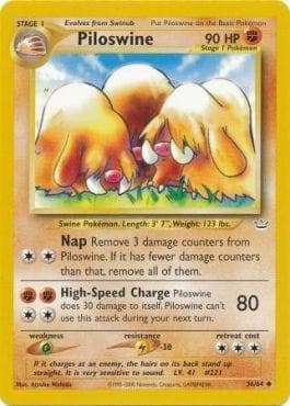 Carta Piloswine (36/64) do set Neo Revelation — Pokémon TCG | Bynx