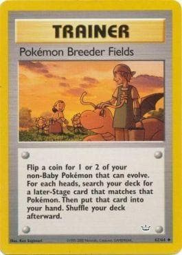 Carta Pokémon Breeder Fields (62/64) do set Neo Revelation — Pokémon TCG | Bynx
