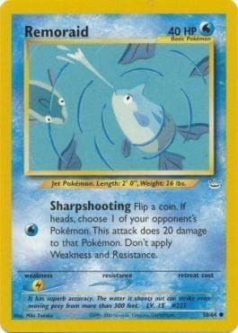 Carta Remoraid (50/64) do set Neo Revelation — Pokémon TCG | Bynx