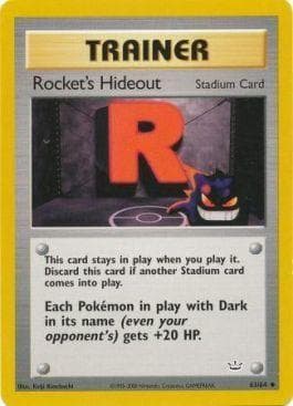 Carta Rocket's Hideout (63/64) do set Neo Revelation — Pokémon TCG | Bynx