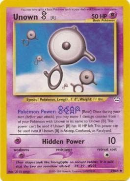 Carta Unown B (39/64) do set Neo Revelation — Pokémon TCG | Bynx